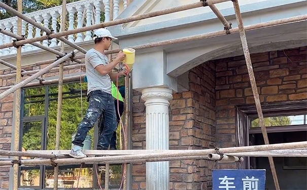 真石漆的施工方法和步驟講解!